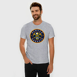 Футболка slim-fit Denver Nuggets, цвет: меланж — фото 2