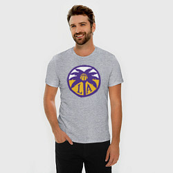 Футболка slim-fit Lakers California, цвет: меланж — фото 2