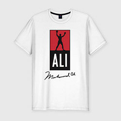 Футболка slim-fit Muhammad Ali boxer, цвет: белый