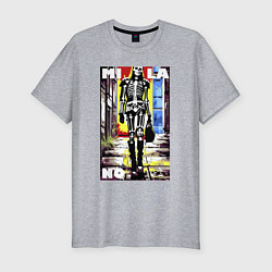 Футболка slim-fit Milano - crazy model - pop art, цвет: меланж