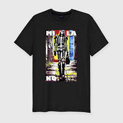 Мужская slim-футболка Milano - crazy model - pop art