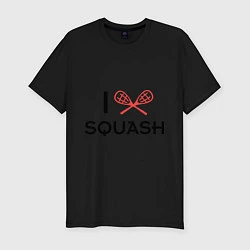 Футболка slim-fit I Love Squash, цвет: черный
