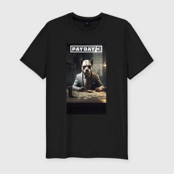 Футболка slim-fit Payday 3 bulldog, цвет: черный