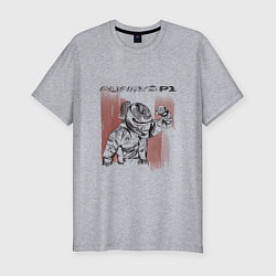 Футболка slim-fit Always P1 black, цвет: меланж