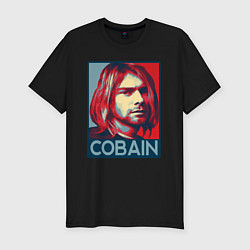 Футболка slim-fit Nirvana - Kurt Cobain, цвет: черный