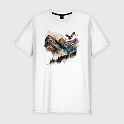 Мужская slim-футболка Mountain eagle