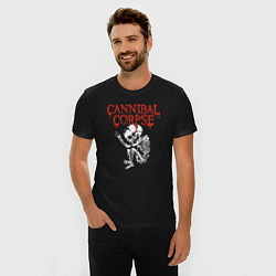 Футболка slim-fit Cannibal Corpse - скелет, цвет: черный — фото 2