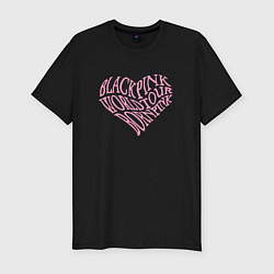 Футболка slim-fit Blackpink worldtour bornpink, цвет: черный