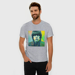 Футболка slim-fit Brian Jones Pop Glitch Art, цвет: меланж — фото 2