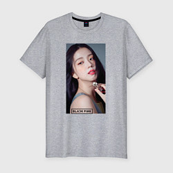 Футболка slim-fit Kim Jisoo, цвет: меланж