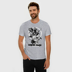 Футболка slim-fit Linkin Park all, цвет: меланж — фото 2