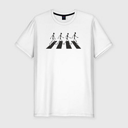 Футболка slim-fit Skeleton Beatles, цвет: белый