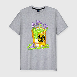Футболка slim-fit Токсичные грибы, цвет: меланж