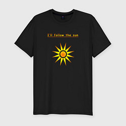 Футболка slim-fit Ill follow the sun, цвет: черный