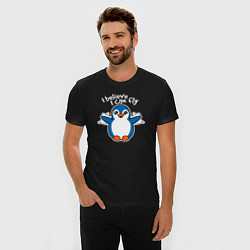 Футболка slim-fit Fly penguin, цвет: черный — фото 2