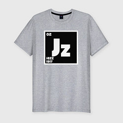 Футболка slim-fit Jazz 1917, цвет: меланж