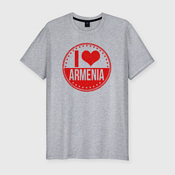 Футболка slim-fit Love Armenia, цвет: меланж