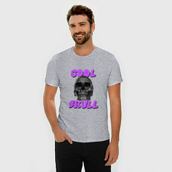 Футболка slim-fit Cool Skull, цвет: меланж — фото 2