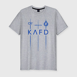 Футболка slim-fit Криштиану Роналду ФК Аль Наср форма 2324 домашняя, цвет: меланж