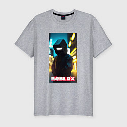 Футболка slim-fit Roblox cyberpunk, цвет: меланж