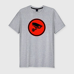 Футболка slim-fit Skibidi toilet Камера, цвет: меланж