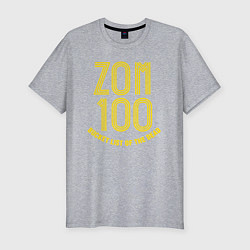 Футболка slim-fit Zom 100 logo, цвет: меланж