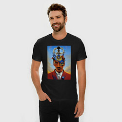 Футболка slim-fit Salvador Dali - surrealism, цвет: черный — фото 2