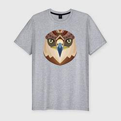 Футболка slim-fit Eagle bird, цвет: меланж