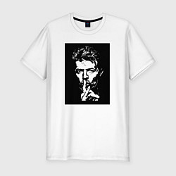 Футболка slim-fit David Bowie - Silence, цвет: белый