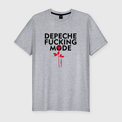 Футболка slim-fit Depeche Mode - Rose mode white, цвет: меланж