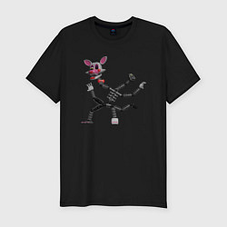Футболка slim-fit Мангл разобранная, цвет: черный