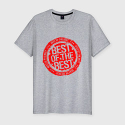 Мужская slim-футболка Red best of the best