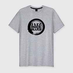 Футболка slim-fit Jazz rock blues 1, цвет: меланж