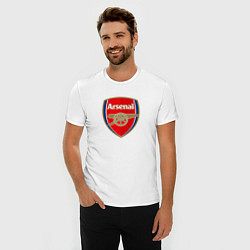 Футболка slim-fit Arsenal fc sport, цвет: белый — фото 2