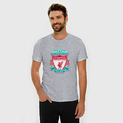 Футболка slim-fit Liverpool fc sport collection, цвет: меланж — фото 2