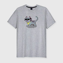 Футболка slim-fit Cool cat, цвет: меланж