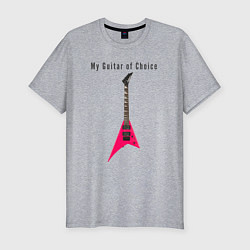 Мужская slim-футболка Моя любимая гитара