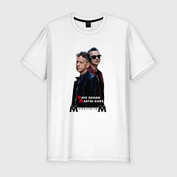 Футболка slim-fit Depeche Mode - Dave and Martin Memento Mori, цвет: белый