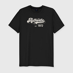 Футболка slim-fit Authentic 1972, цвет: черный