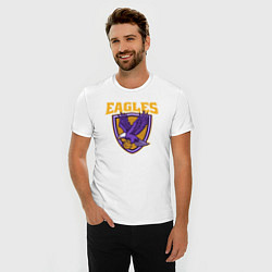 Футболка slim-fit Eagles basketball, цвет: белый — фото 2