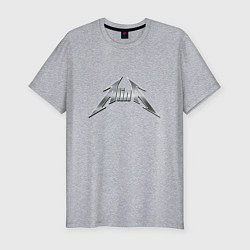 Мужская slim-футболка Алина в стиле группы Металлика