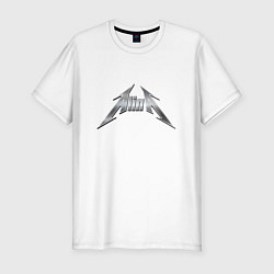Мужская slim-футболка Алина в стиле группы Металлика