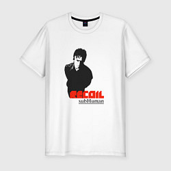 Футболка slim-fit Recoil Subhuman - Alan Wilder from Depeche Mode, цвет: белый