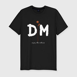 Футболка slim-fit Depeche Mode - enjoy the silence сингл, цвет: черный