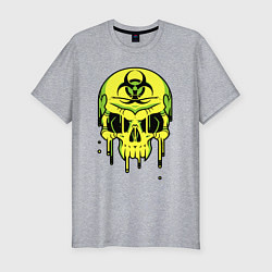 Футболка slim-fit Biohazard skull, цвет: меланж