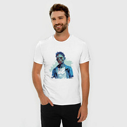 Футболка slim-fit Зомби в рубашке, цвет: белый — фото 2