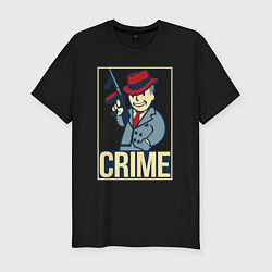 Футболка slim-fit Vault crime, цвет: черный