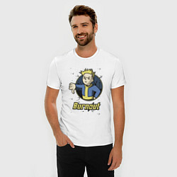 Футболка slim-fit Burnout - vault boy, цвет: белый — фото 2