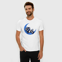 Футболка slim-fit Space chill, цвет: белый — фото 2