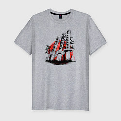 Футболка slim-fit Мечи Ророноа Зоро One Piece, цвет: меланж